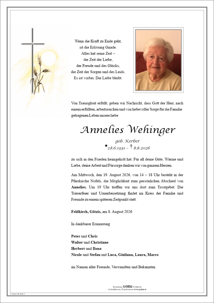 Parte Annelies Wehinger