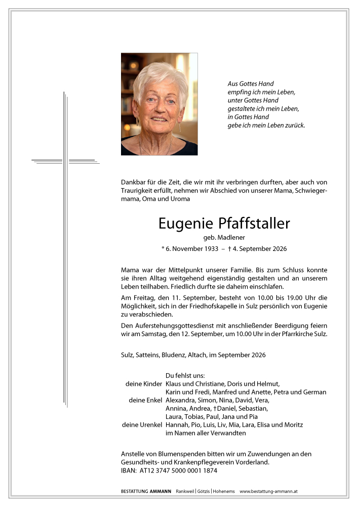 Parte Eugenie Pfaffstaller
