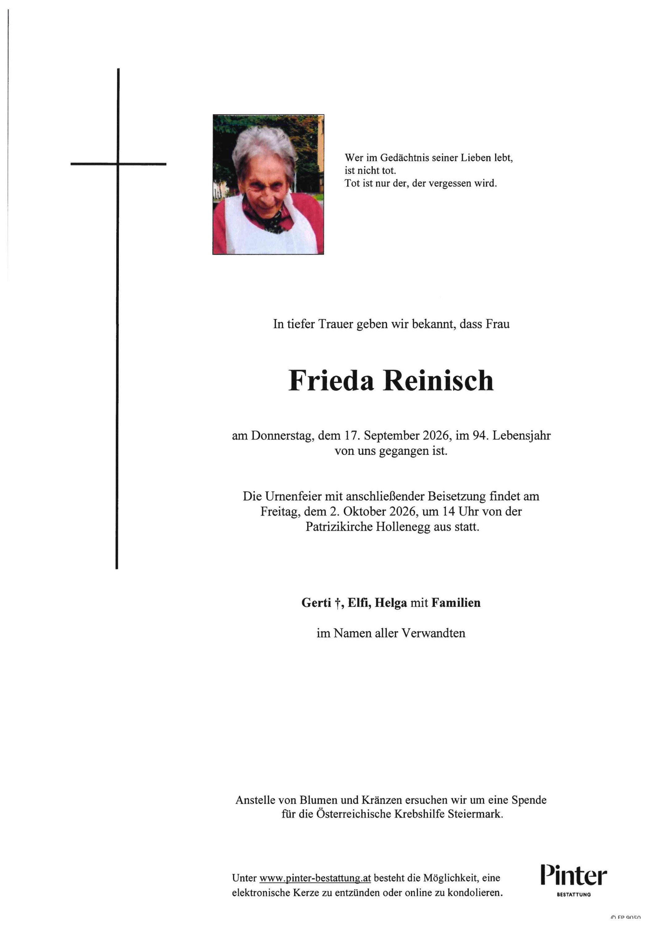 Parte Frieda Reinisch