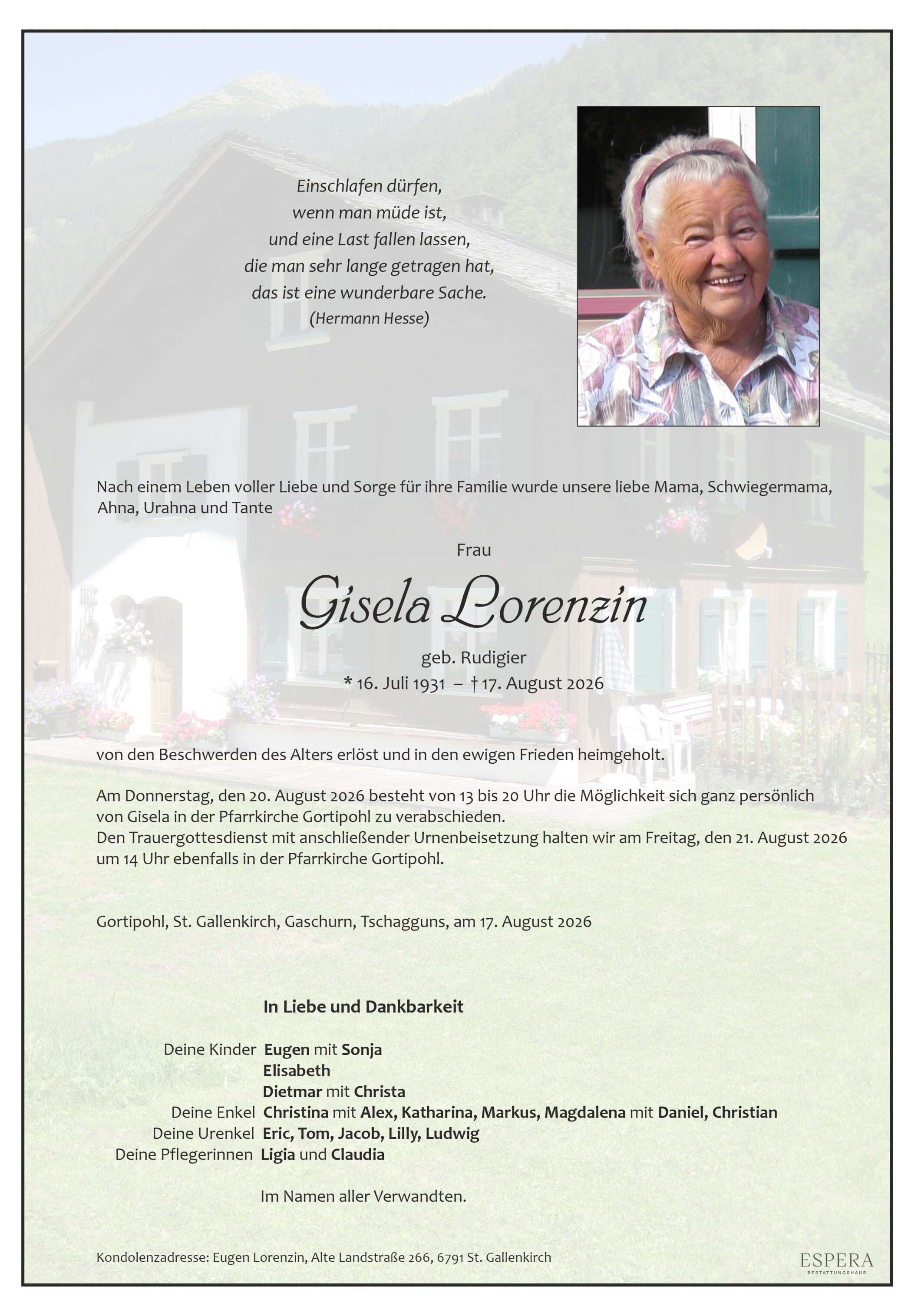 Parte Gisela Lorenzin