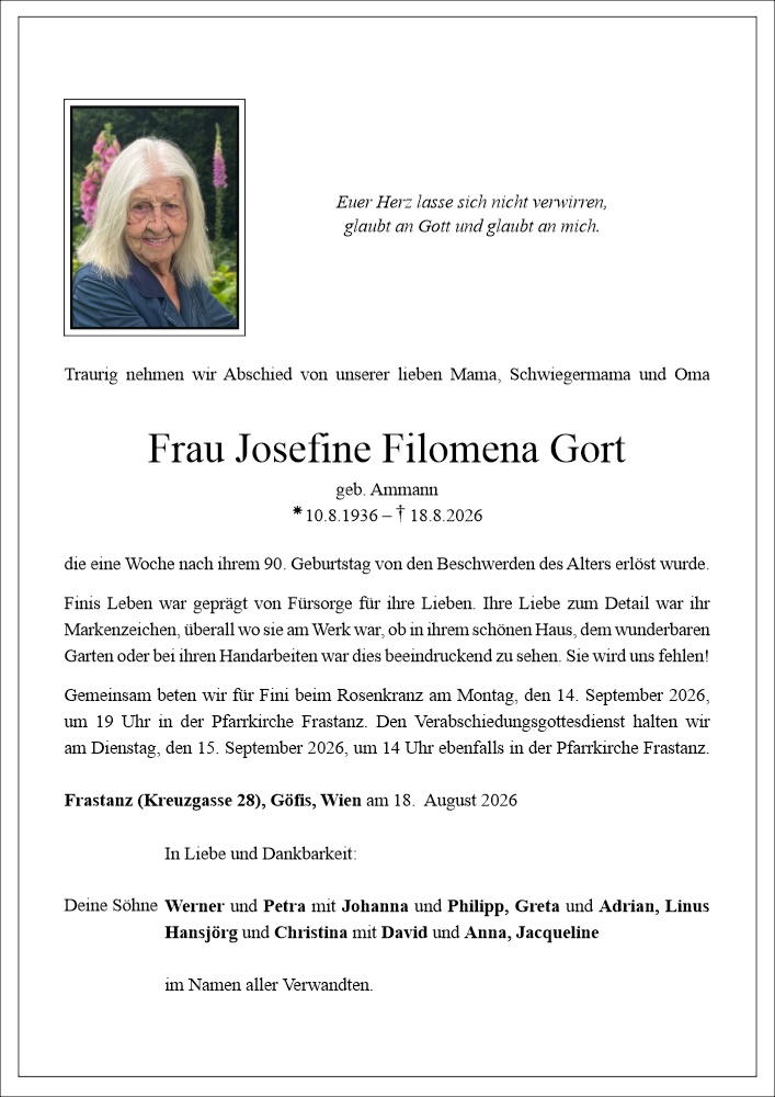 Parte Josefine Filomena Gort