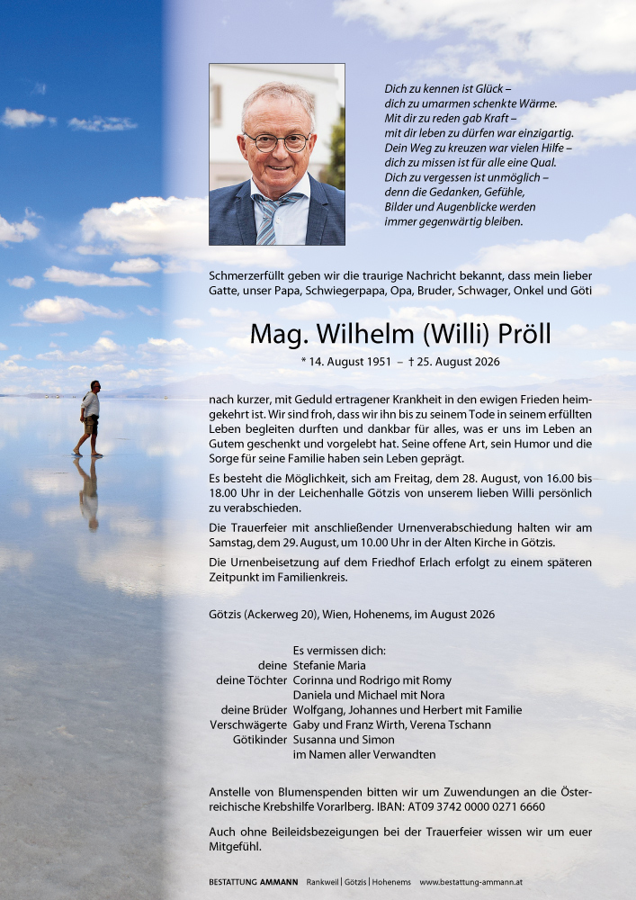 Parte Pröll Wilhelm