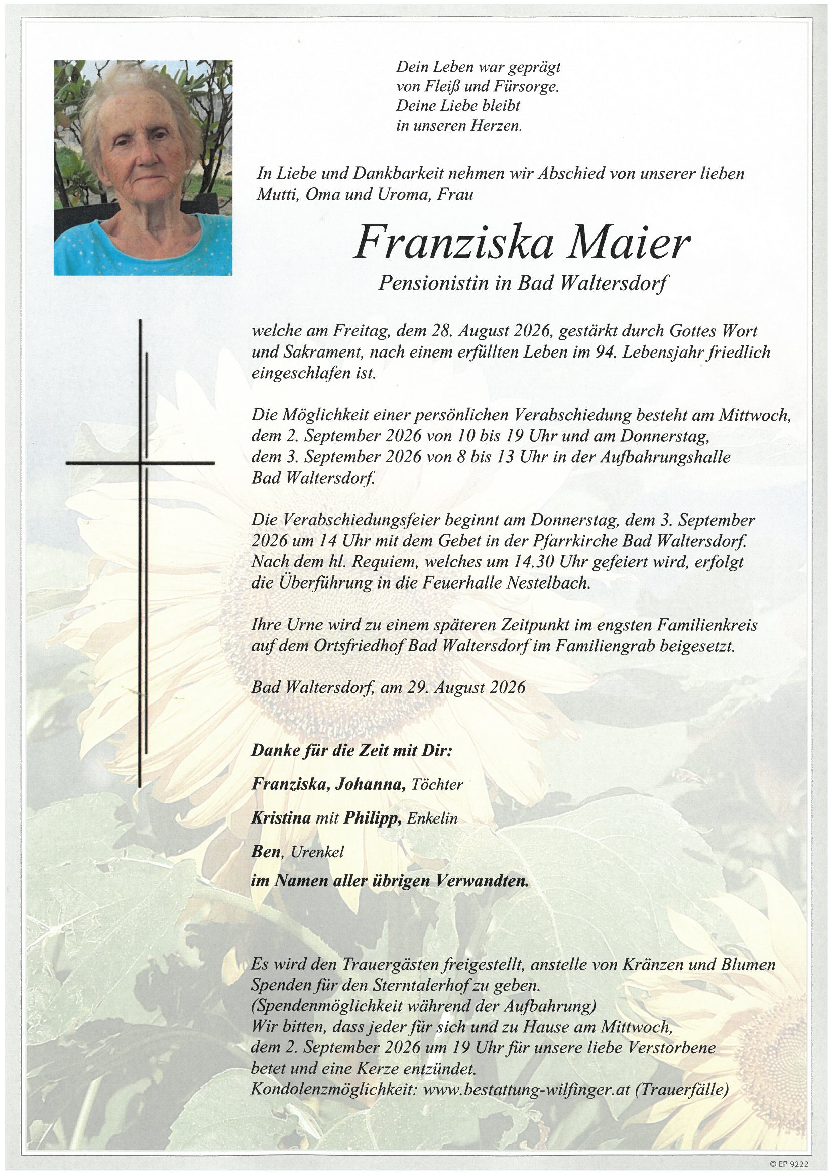 Parte Maier Franziska