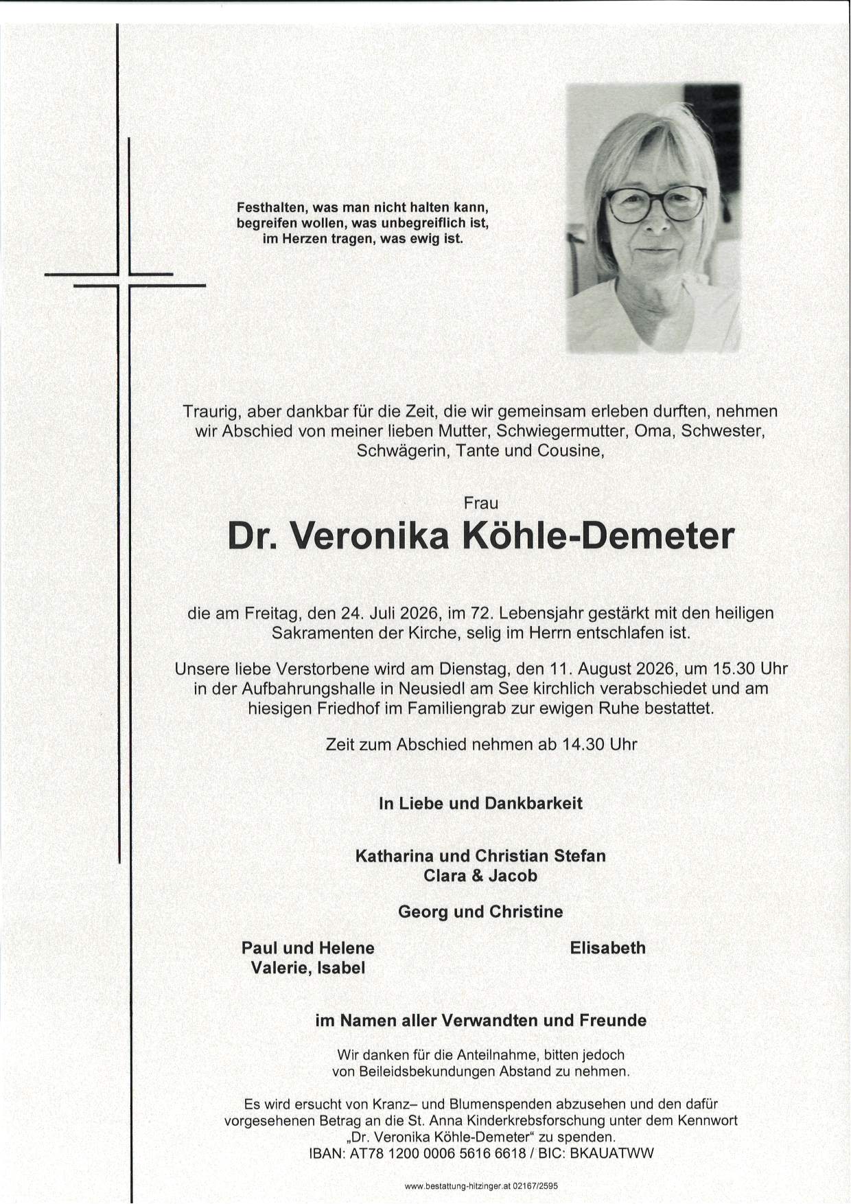 Parte Dr. Veronika Köhle-Demeter