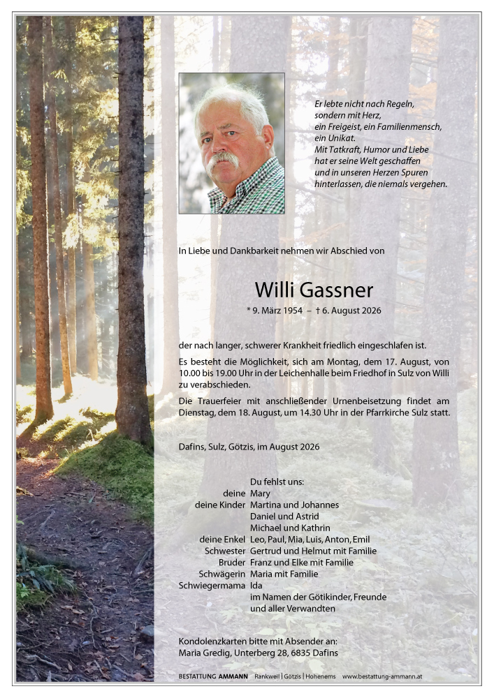 Parte Wilhelm Willi Gassner