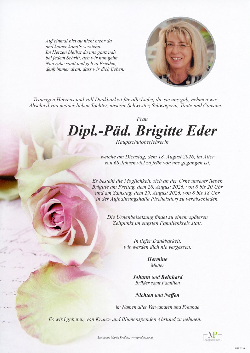 Parte Dipl.-Päd. Brigitte Eder